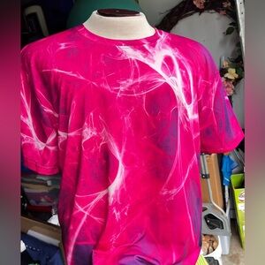 UNISEX Pink/Purple Crewneck Jersey Top